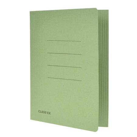 Classex - Aktenordner Class'ex, 3 Klappen ft 18,2 x 22,5 cm (für ft Notebook), grün