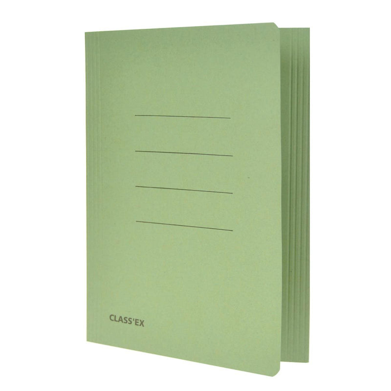 Classex - Aktenordner Class'ex, 3 Klappen ft 18,2 x 22,5 cm (für ft Notebook), grün