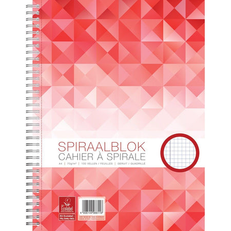 Work - Spiralblock A4 Raute 5x5mm 100 Blatt 70gr
