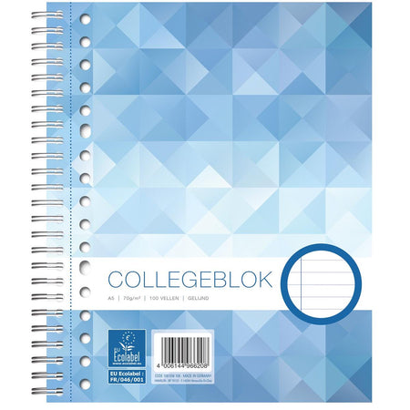 Werk - Vorlesungsblock A5-Linie 17-Loch 80 Blatt 70gr