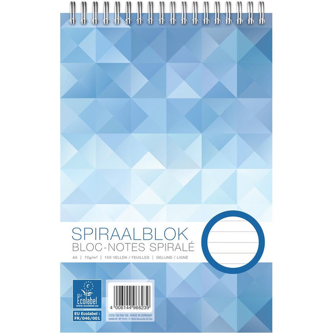 Work-Head-Spiralblock, ft A5, 70 g, liniert, 200 Seiten