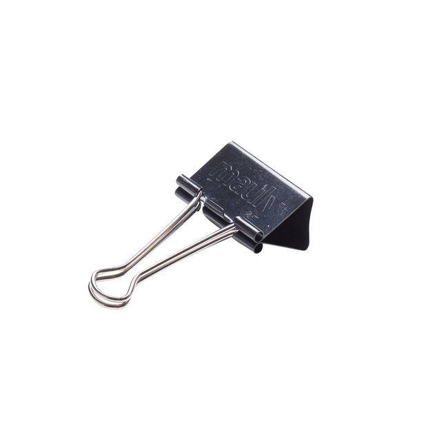Maul - Büroklammer Foldback 215 19mm schwarz 6 Stück
