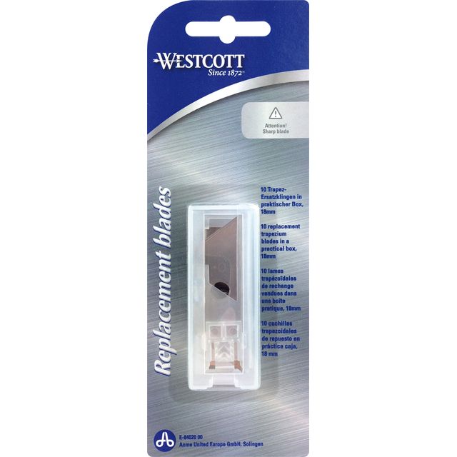 Westcott - Ersatzklingen 18mm für E-84019 10 Stück