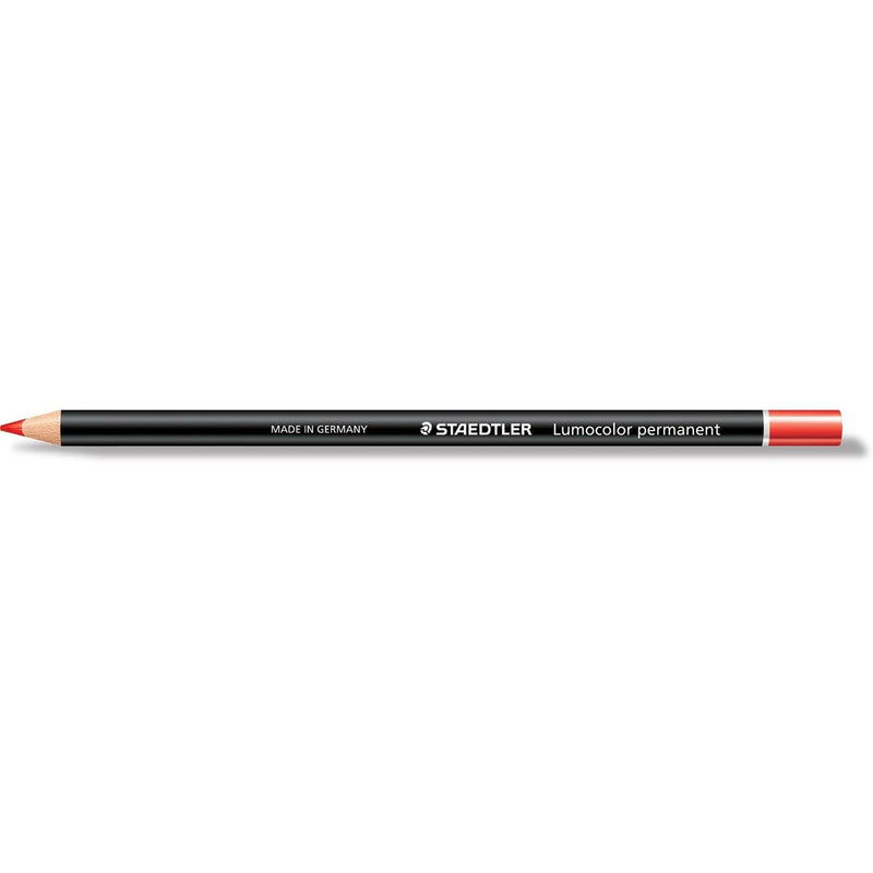 Staedtler - Bleistift Lumocolor permanent Glasochrom, rot