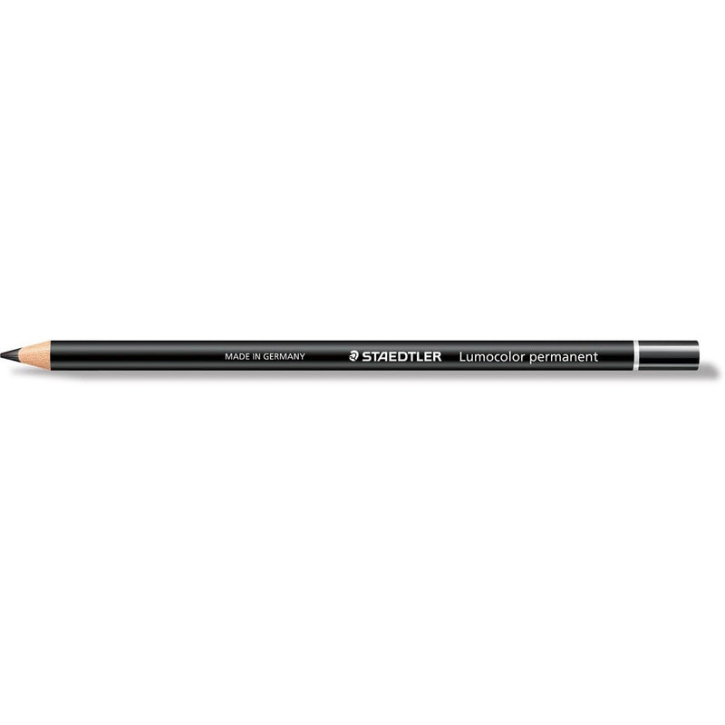 Staedtler - Bleistift Lumocolor permanent Glasochrom, schwarz