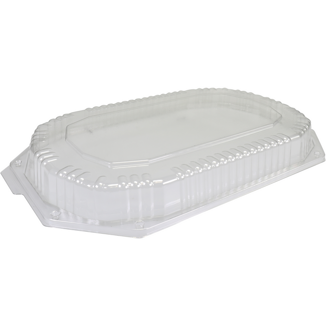 Klika - Deckel | Catering -Skala Recyceltes Haustier | 8-Corner | 430x280x44mm | Transparent 100 Stück