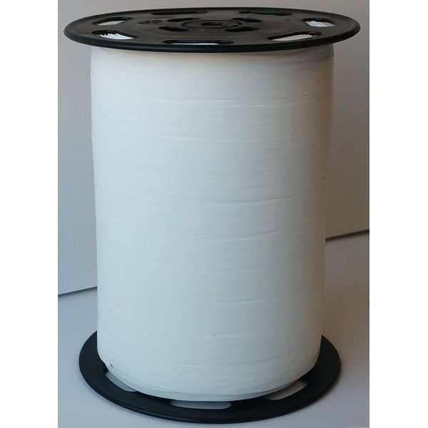 Kräuselband in Papieroptik, 10 mm x 250 m, Farbe 51 Weiß