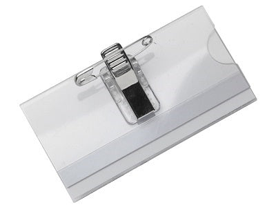 Klika - Abzeichen-Transp-Clip-Pin 74x40 mm 24 Stück 13 Stück