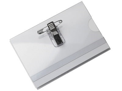 Klika - Anstecknadel für Abzeichen, transparent, 75 x 110 mm, 25 Stück, 3 Stück