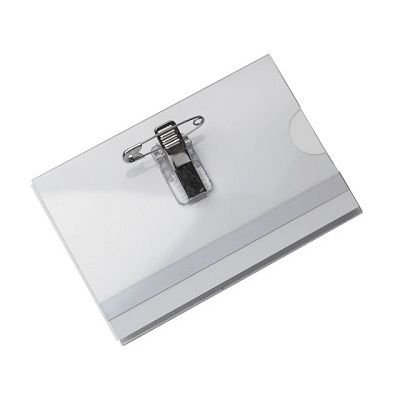 Klika - Anstecknadel für Abzeichen, transparent, 75 x 110 mm, 25 Stück, 3 Stück
