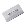 Klika -  Badge transp met speld 75x31mm 20 stuks
