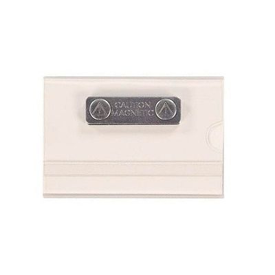 Klika -  Badge transp 54x86mm magneetsluiting