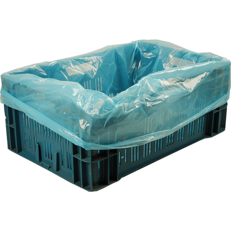 Top Qualität - Tasche | Kistentasche | HDPE | 60/ 21x80cm | blau | 500 Stück