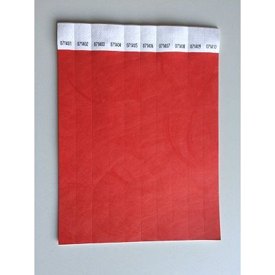 Klika -  Toegangsbandjes kleur rood 100 stuks