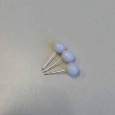 Klika -  Speld met witte kunststof knop 6mm x16mm