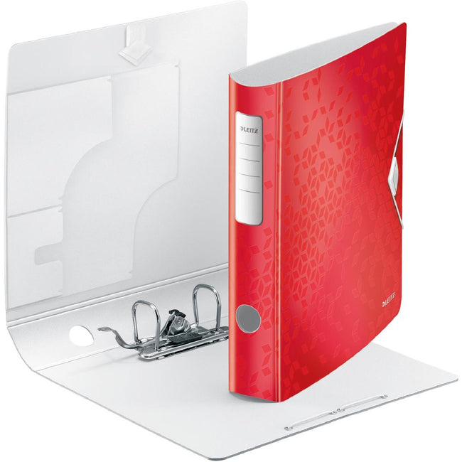 Leitz - WOW Ordner Active Rücken 6,5 cm, rot