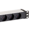EQUIP -   333293 energiedistributie 8 AC-uitgang(en) 1U Zwart, Zilver