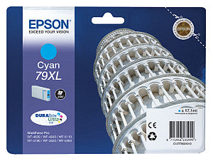 Epson - Inkcartridge 79xl, 2.000 Seiten, OEM C13T79024010, Cyan