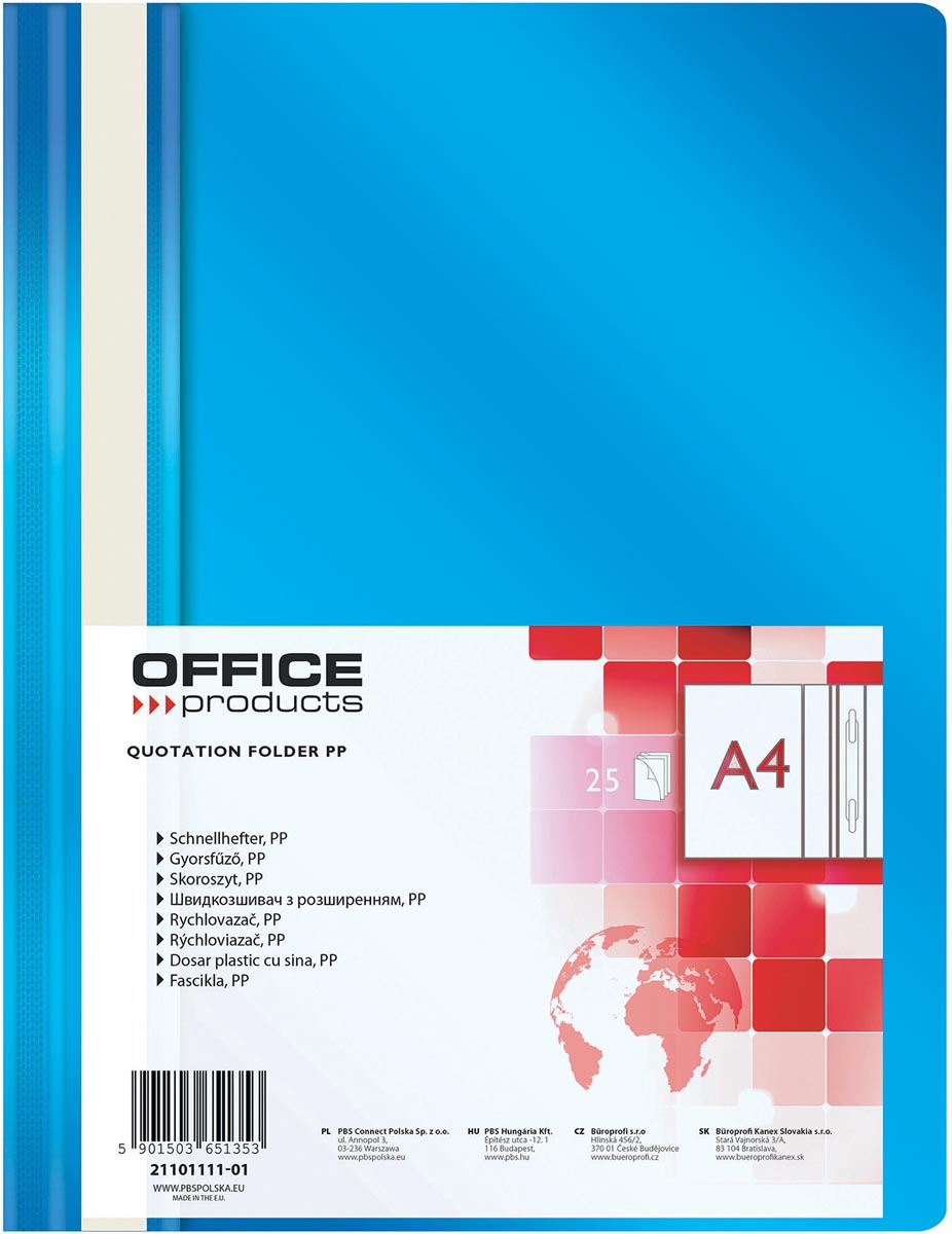 OFFICE-Produkte - Schnellhefter, blau