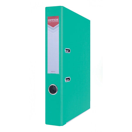 OFFICE products -   ordner, voor A4, uit karton, rug van 5,5 cm, turquoise