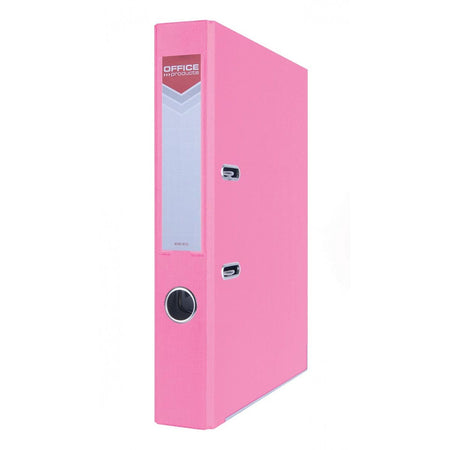 OFFICE products -   ordner, voor A4, uit karton, rug van 5,5 cm, roze