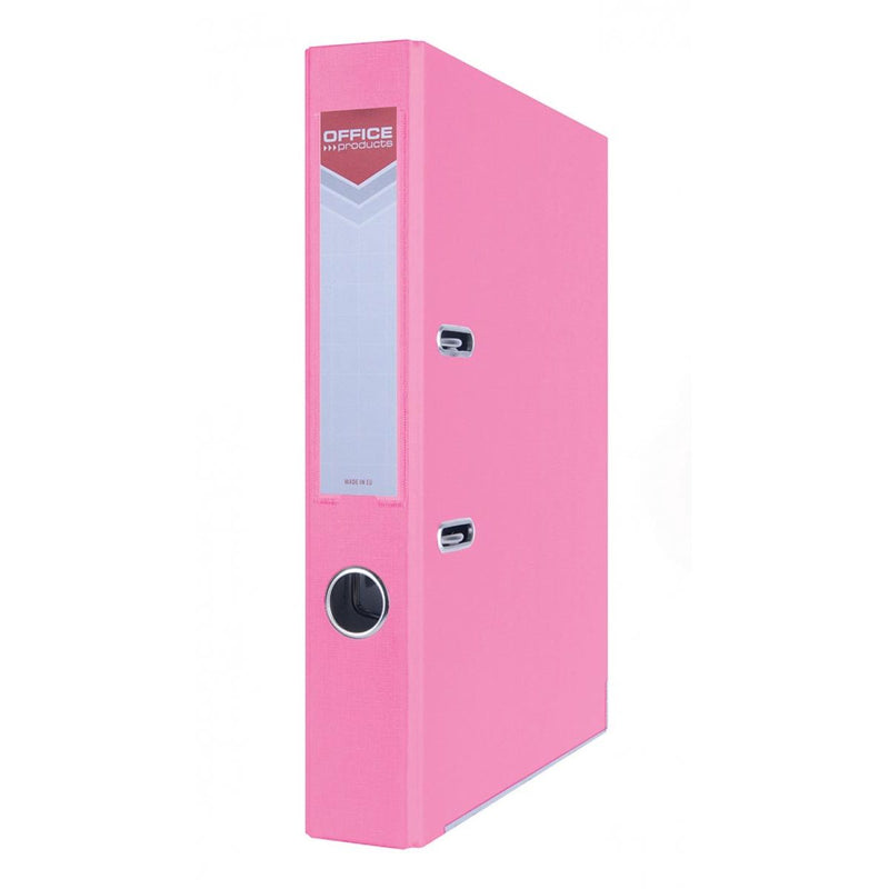 OFFICE products -   ordner, voor A4, uit karton, rug van 5,5 cm, roze