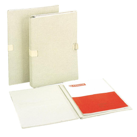 Esselte - ausziehbare Mappe, Leinen, Beige