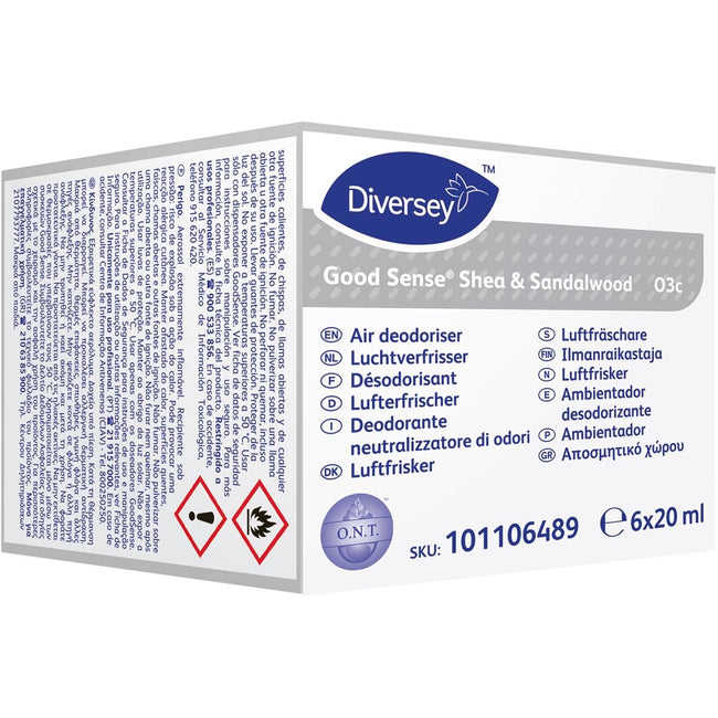 Good Sense – Gute Nachfüllung für automatischen Lufterfrischer, Shea-Sandelholz, 6er-Pack