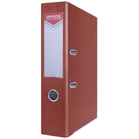 OFFICE products -   ordner, voor A4, uit karton, rug van 7,5 cm, bordeau