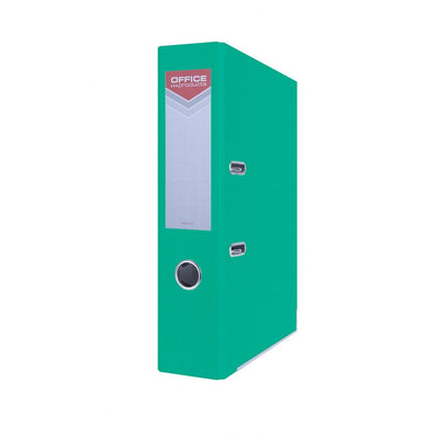OFFICE products -   ordner, voor A4, uit karton, rug van 7,5 cm, turquoise