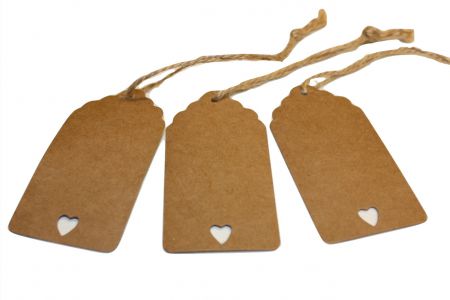 Timmers - Etikett Hart Karton 4x8cm + 22 cm mit Kabel 50 Teile