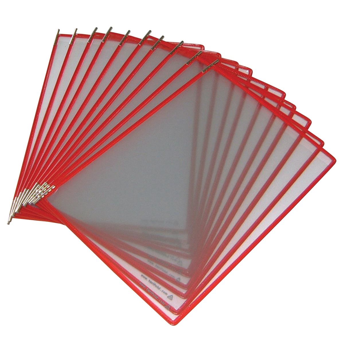 Tarifold Display - Sichttafel A4 vertikal rot 10 Stück