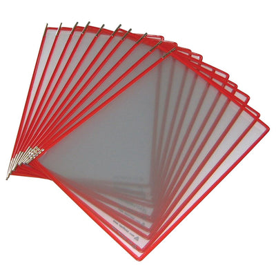 Tarifold Display - Sichttafel A4 vertikal rot 10 Stück