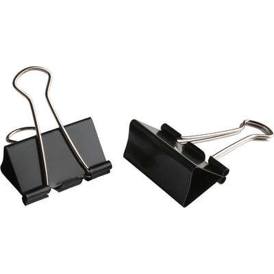 LPC - Foldback-Clip, 41 mm, schwarz, Karton à 12 Stück