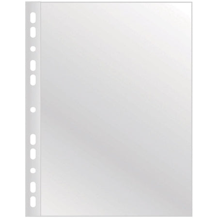 OFFICE-Produkte – perforierte Präsentationstasche, ft A4, 55 Mikron, glasklar, Karton mit 100 Stück