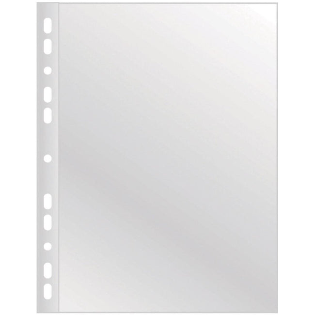 OFFICE-Produkte – perforierte Präsentationstasche, ft A4, 55 Mikron, glasklar, Karton mit 100 Stück