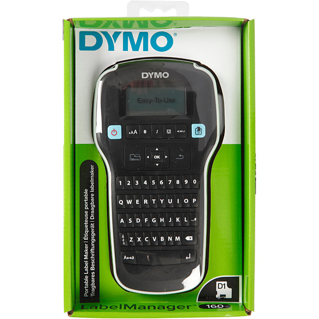 Dymo - Etikettendrucker LabelManager 160 tragbar qwerty 12mm schwarz