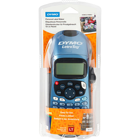 Dymo - Etikettendrucker LetraTag 100H tragbar abc 12mm blau