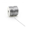 Rundes elastisches Silber 2 mm x 100 Meter auf einer Rolle