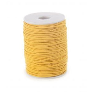 Rundes elastisches Senfgelb, 2 mm x 100 Meter auf einer Rolle