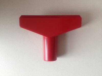 Klika -  T-stuk 60 mm rood voor profiel-1
