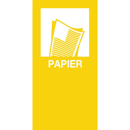 V-Teil - Magnetaufkleber PAPIER, gelb