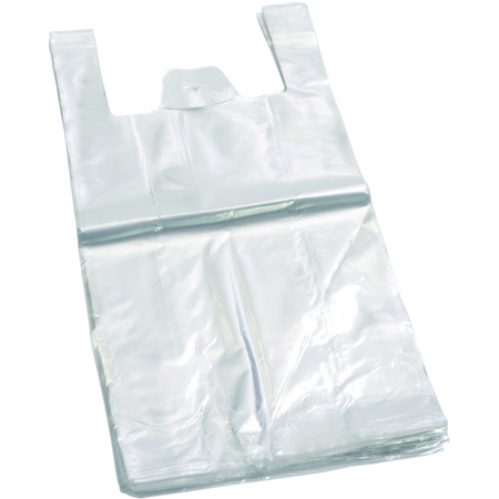 Top Quality -  Tas | HDPE | 25x 6x46cm | hemddraagtas | wit | 2000 stuks