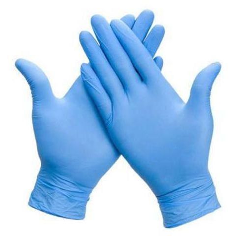 Markenlos – Nitrilhandschuhe, mittel, blau, Packung à 100 Stück