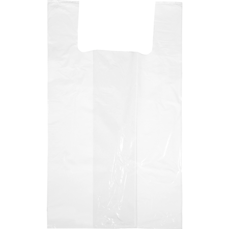 Klika - Tasche | LLDPE | geprüft | 30x 10x60cm | Hemd-Einkaufstasche | weiß | 1000 Stück