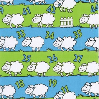Klika - Geschenkpapier Counting Sheep blaues Geschenkpapier 30 cm