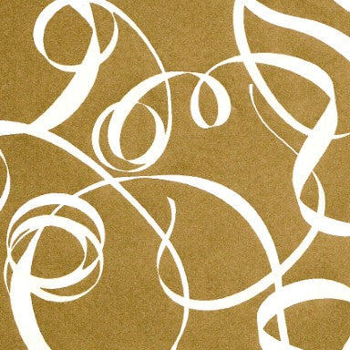 Klika - Geschenkpapier Geschenkpapier Weißes Band auf Gold 50 cm