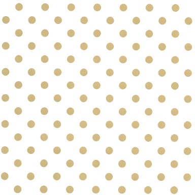 Klika - Geschenkpapier Geschenkpapier Weiß mit goldenen Punkten 50 cm