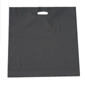 Plastiktüten schwarz 50 Mikron 45x50 + 2x4cm 500 Stcs.