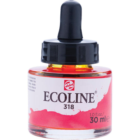 Talens - Ecoline Aquarellflasche mit 30 ml, Karminrot